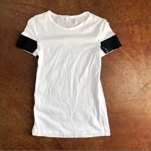 HELMUT LANG shiny cuff short sleeve tee Size : XS